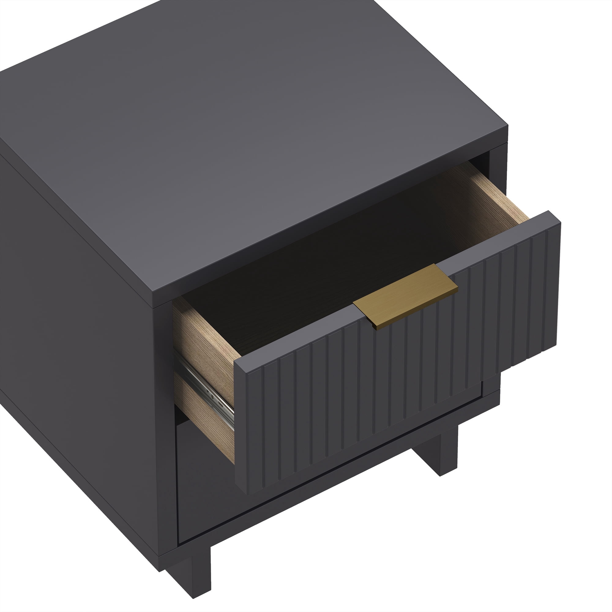 Nightstand Charcoal Gray