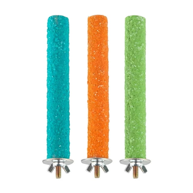 3 piezas de barra de soporte para jaula de pájaros, plataforma de percha para pájaros, perchas de madera para jaula de pájaros 18cm x 15cm