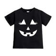 thumbnail image 2 of Kiijoy Girls Halloween T Shirt Short Sleeve Pumpkin Graphic T-Shirt for Kids, Sizes 2-3, 2 of 4