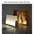 thumbnail image 6 of CIYISON Sublimation Acrylic Blank Photo Frame with LED Light and Wood Stand Picture Frame for Heat Press Machines Printing, 6 of 19