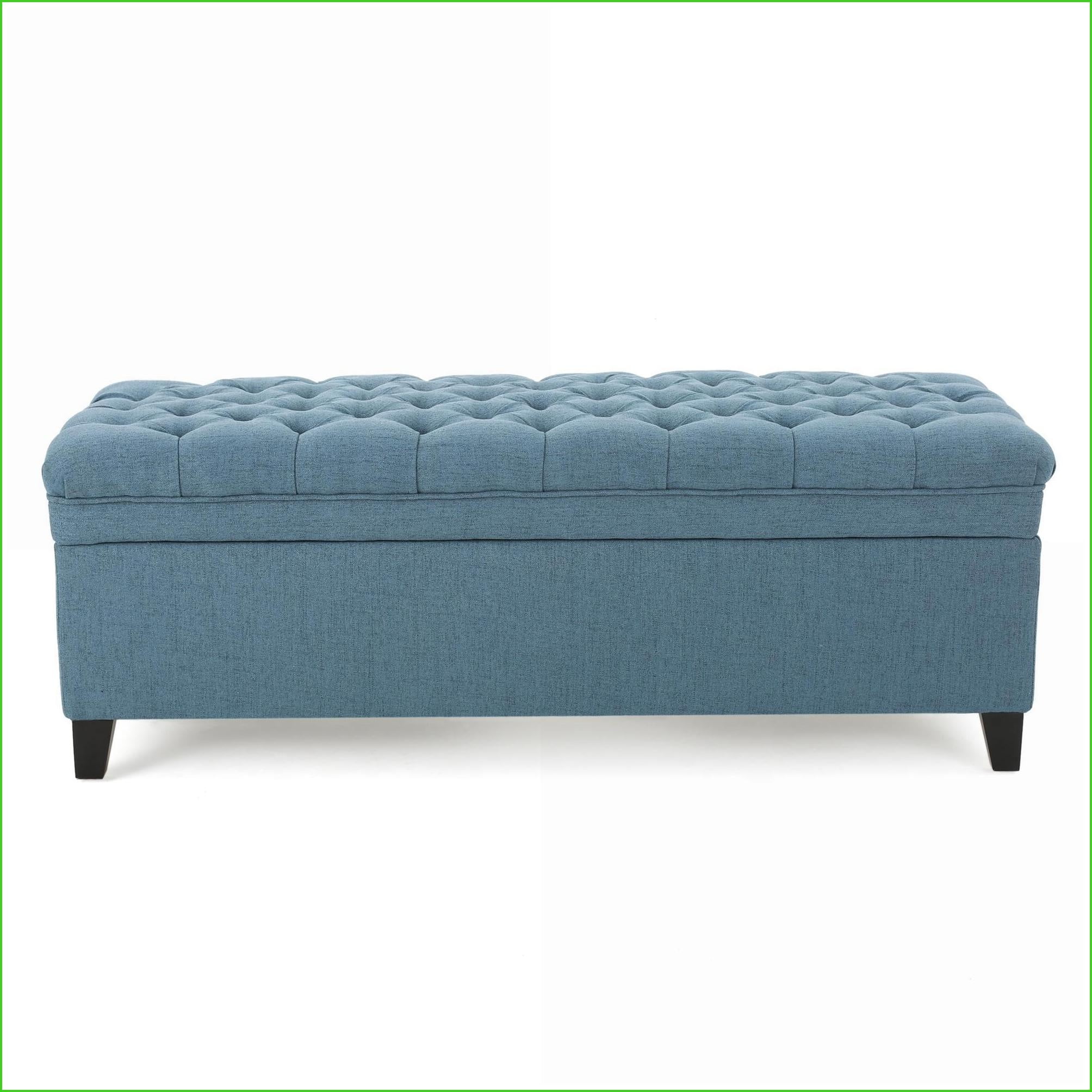 Storage Ottoman | Navy Blue Fabric | Living Room Extra Seating & Storage | Fabric | Navy Blue