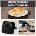 thumbnail image 2 of HEETLY Short Oven Mitts and Pot Holders Set,4-Piece,500°F Heat Resistant with Neoprene Grip,Black, 2 of 7