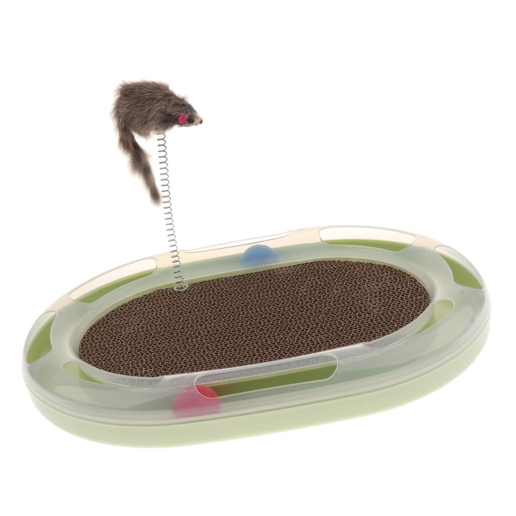 Dualoai Cat Interactive Play Intelligence Toy Cat Amusement Toy with Ball & Mouse for