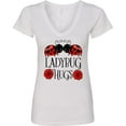 thumbnail image 3 of Inktastic Ladybug Hugs Cute Pair of Ladybugs Women's V-Neck T-Shirt, 3 of 5