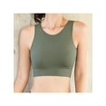 thumbnail image 3 of Womens Workout Sports Support Full Cup Top High Impact Wirefree Sports Bra Racerback Crop Top Yoga Running Vest Fitness Bra, 3 of 4