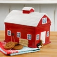 thumbnail image 2 of The Pioneer Woman Red Stoneware Dishwasher Safe Cookie Food Storage Jar, 2 of 5