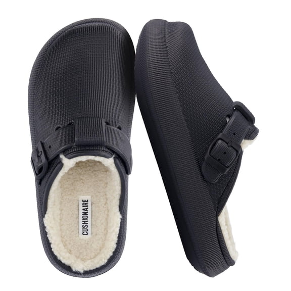 Cushionaire Women's Fable Fur Cozy Cloud Clogs - Soft and Squishy Pillow Slide Shearling Mules for Women