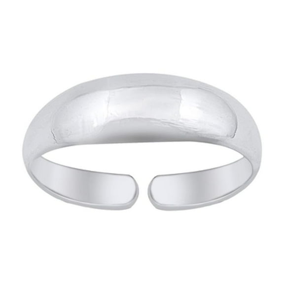 Sterling Silver Adjustable High Polished Toe Ring Band 925 New Jewelry Female Unisex