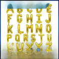 Aluminum Film Balloon 16inch Gold Letter Happy Birthday English Letter