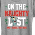 thumbnail image 3 of SpongeBob SquarePants - Plankton Naughty List - Women's Lightweight French Terry Pullover, 3 of 6