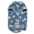 thumbnail image 3 of Ropa para perros Bling Bling Abrigo cálido Chaqueta Suave Felpa Azul L, 3 of 12