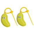 thumbnail image 1 of 2pcs Portable Banana Tooth Brush Cap Protectors for Electronic and Manual Toothbrushes, 1 of 7