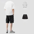 thumbnail image 3 of Conjuntos de chándal, pantalones cortos, top gris, estampado deportivo, ropa para hombre, camiseta de jogging, tendencia chic básica 2024, XL, 3 of 5