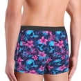 thumbnail image 3 of KLL Blue Skull Flower Men's Cotton Boxer Briefs Underwear-Small, 3 of 8