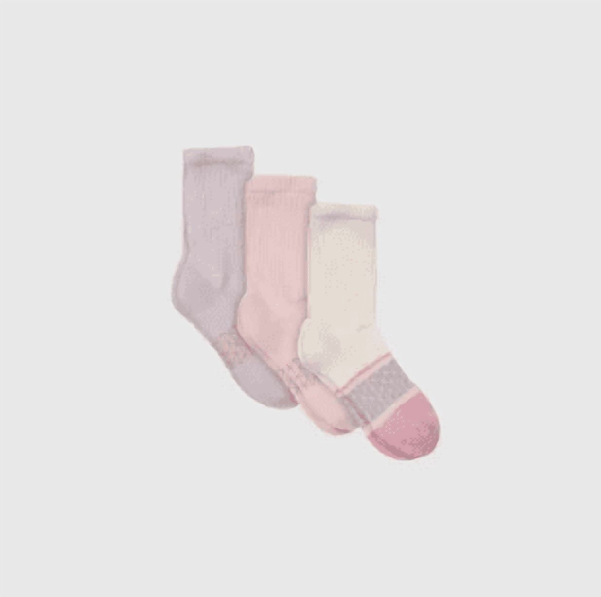 Hanes Absolute Wellness Women's Crew Socks Pack, Non-Binding, Cushioned, 3-Pairs
