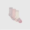 thumbnail image 2 of Hanes Absolute Wellness Women's Crew Socks Pack, Non-Binding, Cushioned, 3-Pairs, 2 of 8