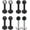 8PCS - Black, variant on Briana Williams 16G Cubic Zirconia Labret Monroe Lip Ring Tragus Helix Earring Stud
