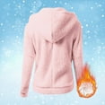 thumbnail image 4 of Womens Zip Up Hoodies Lightweight Fleece Lined Fall Winter Coats Comfy Warm Plus Size Jackets With Pockets, 4 of 5