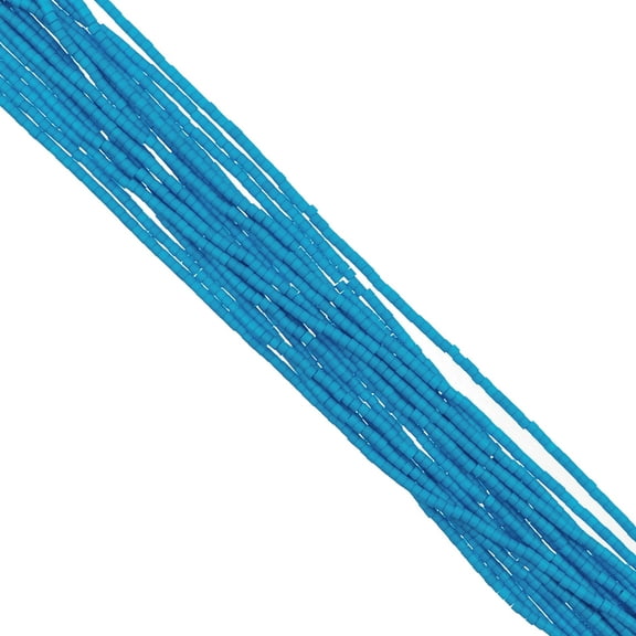 John Bead 23g Cylin Beads Dark Turquoise Blue Hank 11/0 Glass Bugle Seed Beads for Jewelry Bracelets Necklaces Earrings Making Embroidery Home Decor