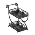 thumbnail image 4 of Milaget 1:12 Plant Pot Display Shelf Collections Dioramas Mini Storage Rack Building black, 4 of 9