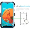 thumbnail image 3 of Mignova for LG K31 Case,LG Aristo 5 Case,LG Fortune 3 Case,[Built-in Screen Protector][Kickstand] Heavy Duty Rugged PC Back &Soft TPU Inner Armor Swivel Belt Clip Holster Protective Case(Blue), 3 of 7