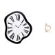 thumbnail image 1 of Reloj de pared acrílico distorsionado y figura abstracta decorativa. Colección artística única. Estatua de resina fundida, reloj creativo para escrito, 1 of 8
