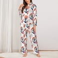 thumbnail image 2 of Naloa Koi Fish And Corals Pajamas for Women Set, Womens Pajama Sets, Lounge Sets for Women, 2pjs for Women-XX-Large, 2 of 7