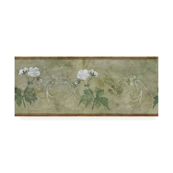 Trademark Fine Art 'White Flower Horizontal' Canvas Art by Pablo Esteban