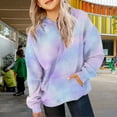 thumbnail image 2 of Mercatoo Kids Girls Tie Dye Hooded Sweatshirt Front Pocket Pullover Long Sleeve Tops Comfy Soft Outwear for Junior Girls, 2 of 7