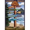 thumbnail image 4 of Cannon Beach, Oregon, Destinations Sign (1000 Piece Puzzle, Size 19x27, Challenging Jigsaw Puzzle for Adults and Family, Made in USA), 4 of 4