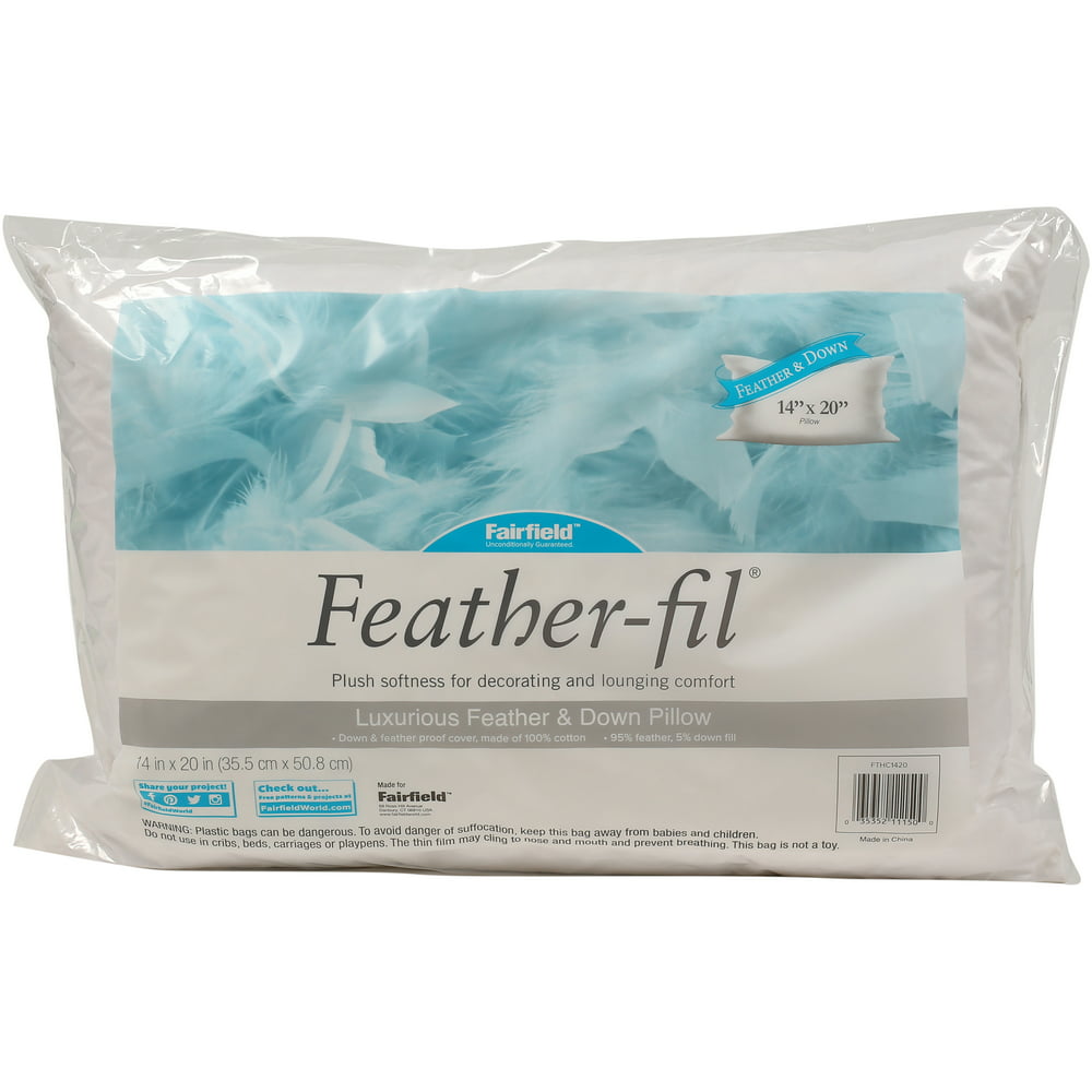 Fairfield Feather-Fil Feather & Down Decorative Pillow Insert - 14