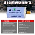 thumbnail image 3 of Motor 180 cepillado 87T con disipador térmico combinado para actualización de coche trepador de control remoto TRX4M 1/18, 3 of 8