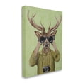 thumbnail image 3 of Stupell Industries Funny Cute Deer Binoculars Camera Painting Green Background, 16 x 20, Design by Coco de Paris, 3 of 7