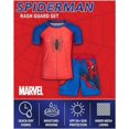 thumbnail image 2 of Marvel Spiderman Boys’ Rash Guard Set – Spider-Man Kids’ UPF 50+ Swim Shirt and Trunks for Boys (3T-12), 2 of 7