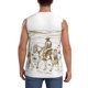 thumbnail image 4 of Balery Western Desert Cowboys Camisetas sin mangas para hombre, absorbe la humedad y protege contra el mal olor.-X-Large, 4 of 7