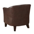 thumbnail image 3 of PRI Chaise d'Appoint en Simili Cuir Marron, 3 of 3