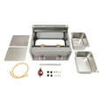 thumbnail image 3 of 2pan Commercial Gas Fryer Countertop Deep Fryer Propane(LPG) Stainless Steel, 3 of 9