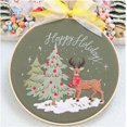 thumbnail image 4 of GHSDFBB Christmas Embroidery kit with Patterns and Instructions for Beginners Cross Stitch Kits for Adults, Including Plastic Embroidery Rings, Colored Threads and Needles Tools and Instructions, 4 of 7
