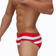 thumbnail image 3 of Gubotare Men's Brief Swimsuit, Swimming Briefs for Training and Bathing (Red,L), 3 of 6