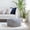 Blue & Ivory, variant on Jani Surin 22" Square Pouf Ottoman Red
