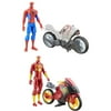 Ultimate Spider-Man vs. The Sinister Six: Titan Hero Series Iron Spider with Repulsor Cycle with Ultimate Spider-Man vs. The Sinister Six: Titan Hero Series Spider-Man with Spider Cycle