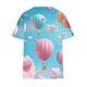 thumbnail image 4 of Plus Tamaño de las Mujeres Blusas, Cuello en V Casual Suelto Manga Corta Superior, Impresión Blusa Poliéster Spandex, 4 of 8