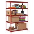 thumbnail image 5 of Muscle Rack UR482472WD5-R 5-Shelf Steel Shelving Unit, 48" Width x 72" Height x 24" Length, Red, 5 of 5
