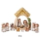 thumbnail image 5 of Matsuzay Belén Decoraciones navideñas Resina premium para regalo con luz LED Ocasiones de múltiple Decoración del hogar Blanco, 5 of 6