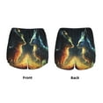 thumbnail image 3 of Daiia Firefly Forest Fox Pattern Women's 2 in 1 Running Shorts - Lightweight Athletic Workout Gym Yoga Shorts Liner with Phone Pockets-Small, 3 of 7