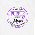 thumbnail image 4 of Inktastic I Wear Purple for My Mom Lupus Awareness Boys or Girls Baby Bodysuit, 4 of 5