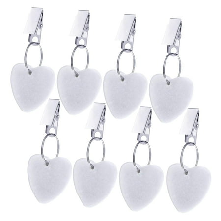 

8 Pc Tablecloth Weight Hanger Heart-Shaped Stone Tablecloth Weight Sandwich Heart-Shaped Stone Tablecloth Weight Clip B