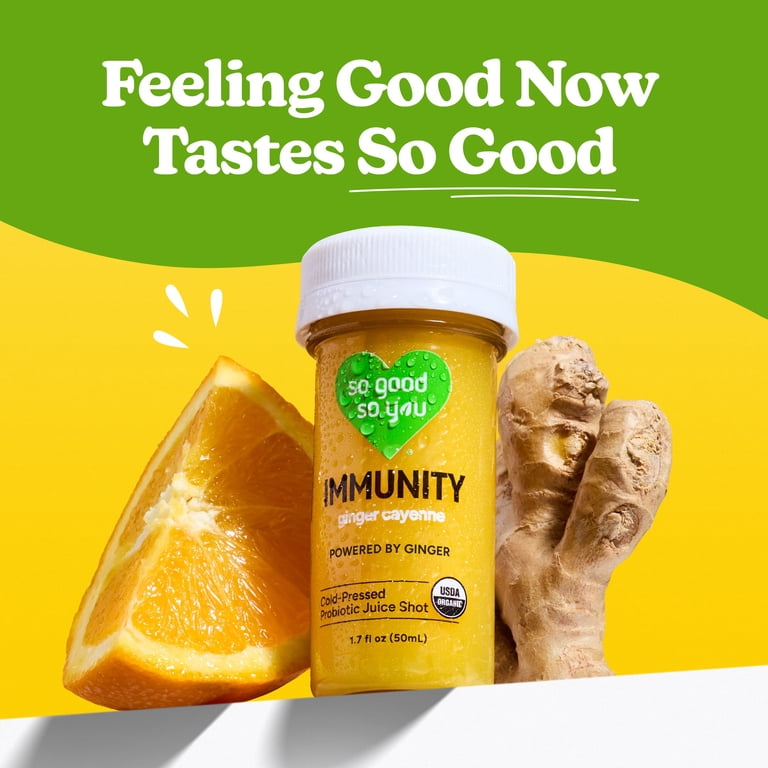 So Good So You Immunity Juice Shot Ginger Cayenne 4-Pack 1.7 fl oz