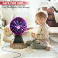 thumbnail image 4 of YOPTOP 5 Inch Plasma Globe Extra Large Science Learning Toy Nebula Thunder Lightning for Kids Bedroom Decorative Lamp Novelty Toy Gift Idea(Red Touch Voice）,6", 4 of 6