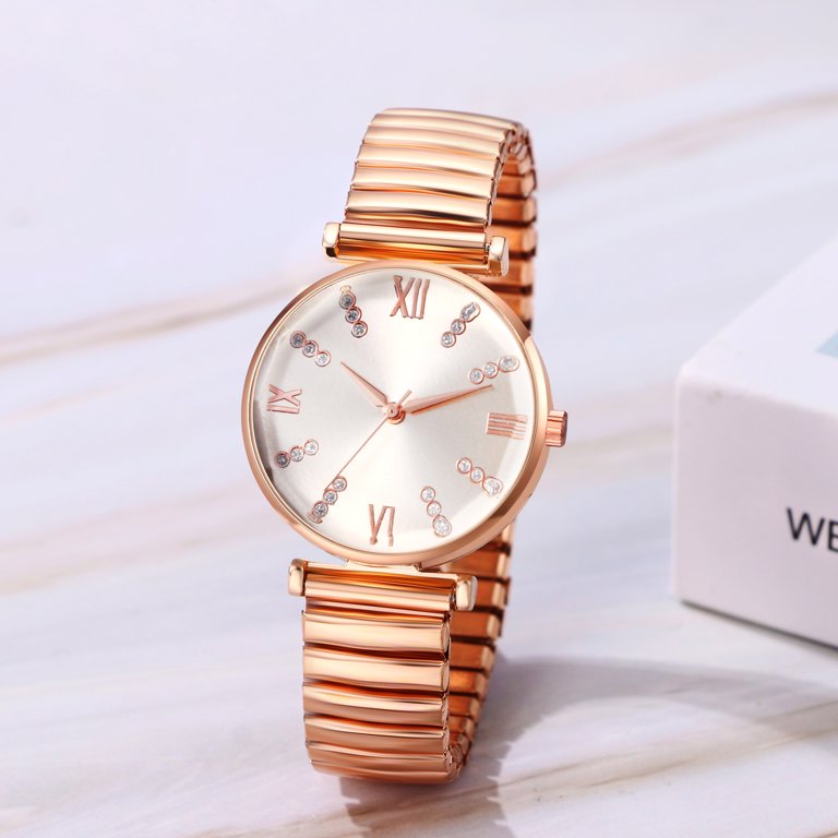 Avaner Elastic Strap Watches for Women: Large Face Arabic  display picture 3